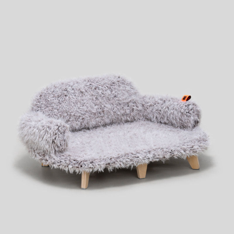 wooden pet bed
