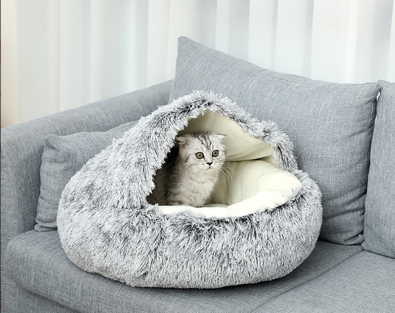 plush pet bed