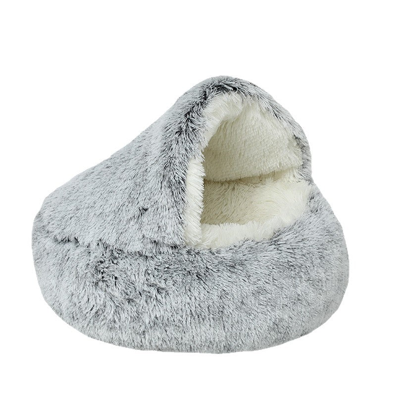 plush pet bed