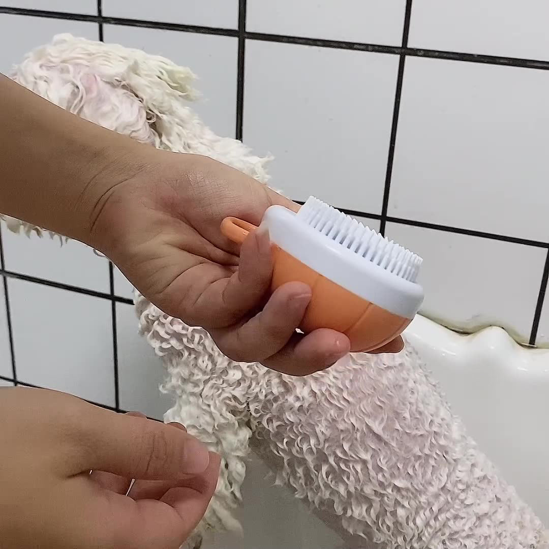 dog shampoo brush