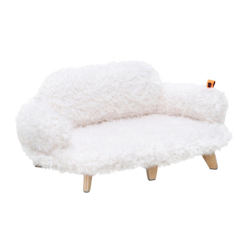 wooden pet bed